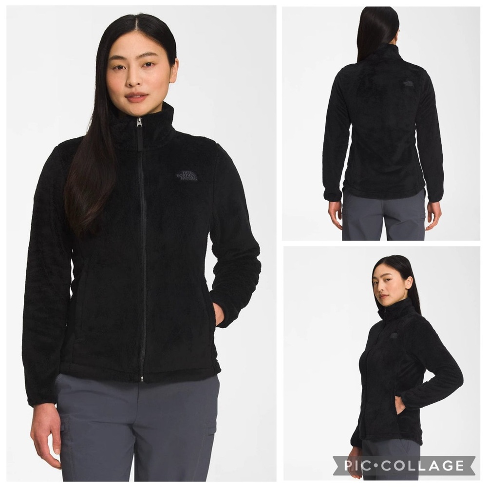The North Face Osito Jacket Black High Pile Teddy Fleece Full Zip Layering Small